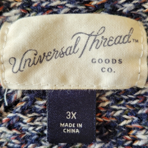 3/4 dolman sleeve multicolored open cardigan - Picture 4 of 4